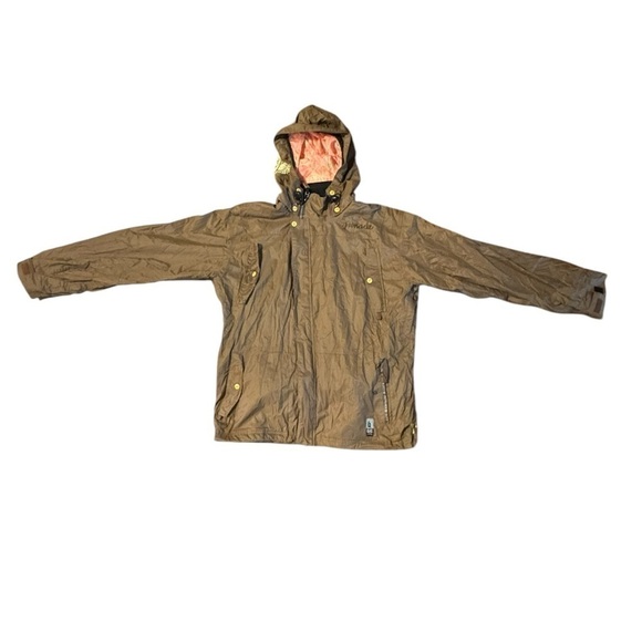 Women’s Grenade Fatigue Project Brown Pink Snowboard Ski Parka Jacket Size L - Picture 1 of 16